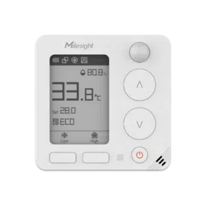 WT401 Smart Wireless LoRaWAN Thermostat Milesight HVAC Choovio IoT Solutions USA