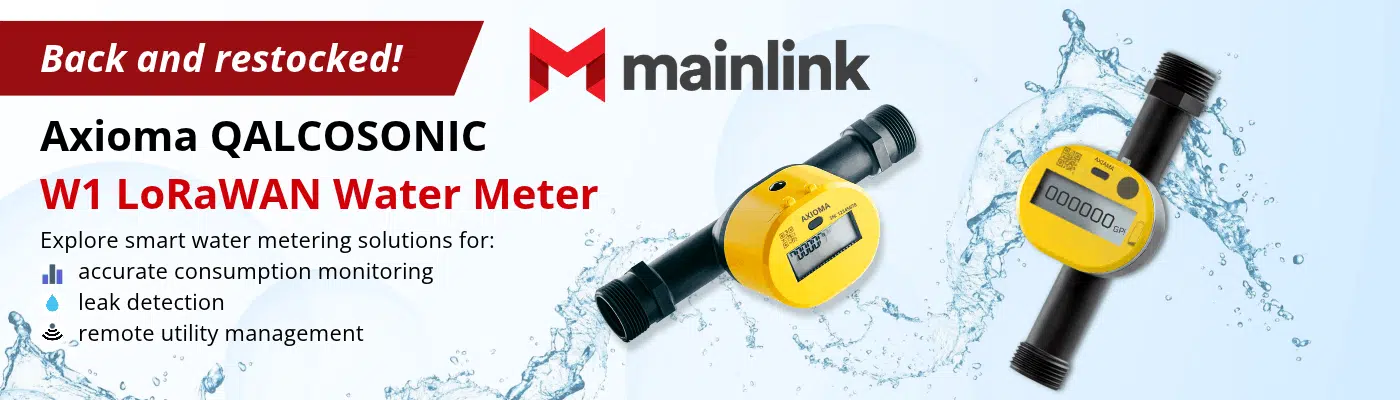 Mainlink Axioma QALCOSONIC W1 LoRaWAN Water Meter Available at CHOOVIO IoT Solutions USA